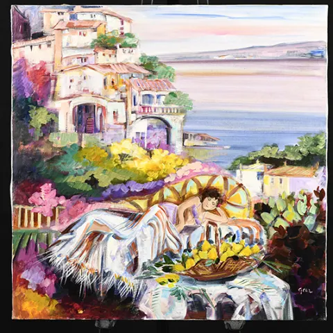 Original Oil On Canvas By Gera