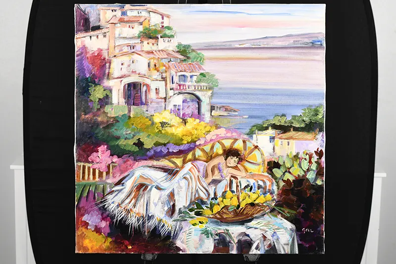Original Oil On Canvas By Gera