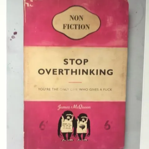 James McQueen (b 1977) Penguin Classics ‘Stop Overthinking, You’re the only one, Clay print, 2024