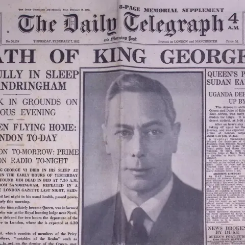 Death of King George VI Original 1952 Daily Telegraph Newspaper-27.