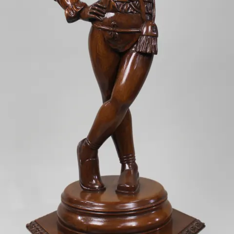 Italian Renaissance Revival Carved Hardwood Figure circa 1900