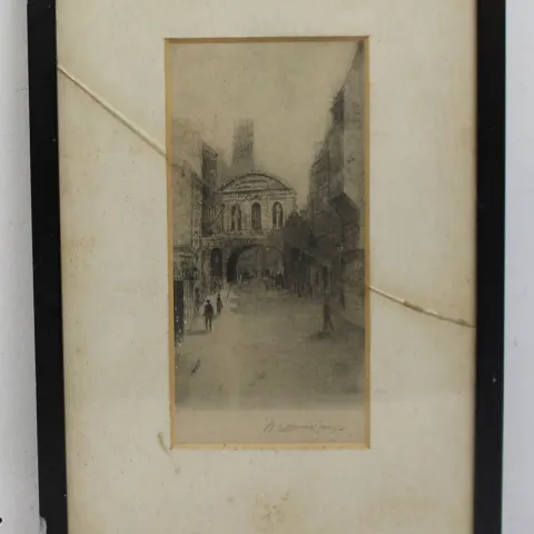 Early 20th c. Etching by W.Edwin Law