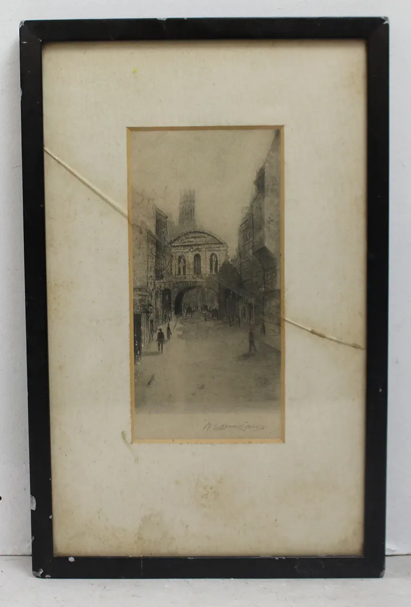 Early 20th c. Etching by W.Edwin Law
