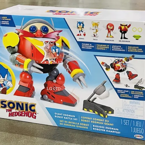 Sonic Giant Eggman Robot Battle Set New Sealed Box