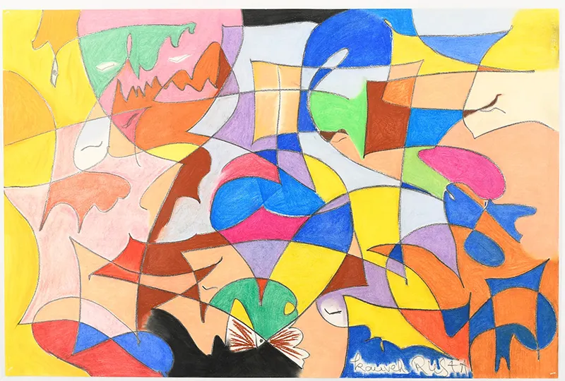 Original Pastel By Kauveh Rusta