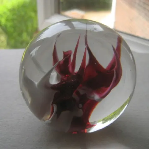 Vintage Kings Lynn Hand Made Glass Paperweight