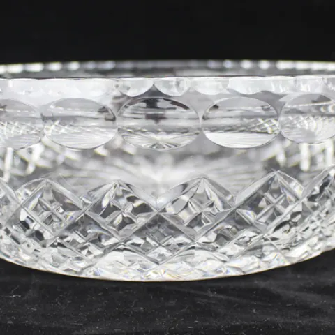 Large Heavy Cut Glass Centrepiece Fruit Bowl