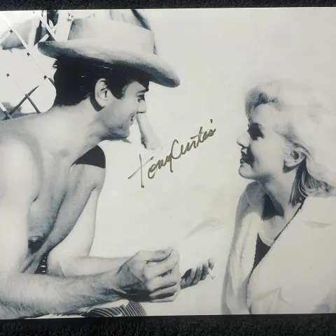 Tony Curtis Signed