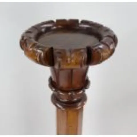 Pair of Early Victorian Carved Mahogany Pedestals