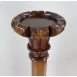 Pair of Early Victorian Carved Mahogany Pedestals