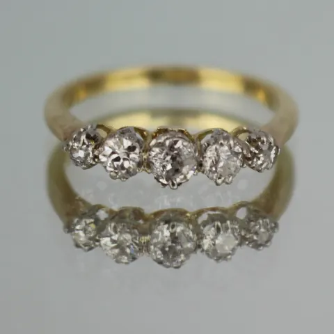 Five Stone Diamond 18ct Gold Ring