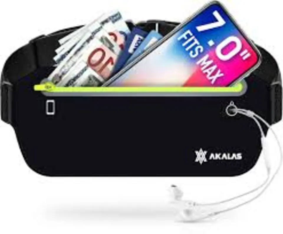 10 x Akalas Ultra Slim Running Belt Waist Pack L27a