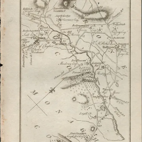 Taylor & Skinner 1777 Ireland  Map Londonderry Letterkenny Clogher Augher Strabane