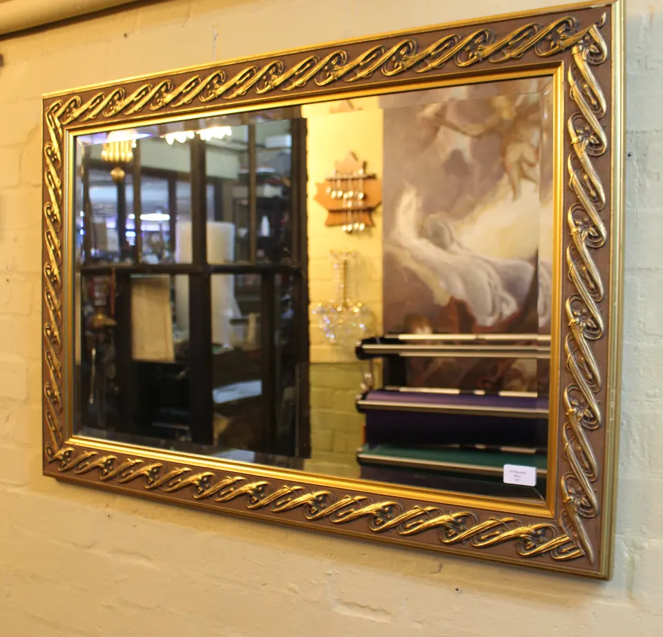 Bevelled Gilt Mirror