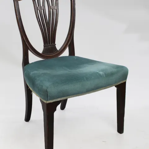 English Mahogany Hepplewhite Shield Back Chair c.1790