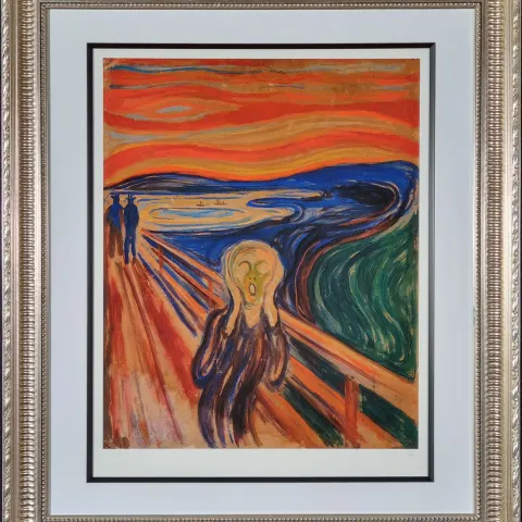 Edvard Munch Rare Limited Edition Titled "The Scream"
