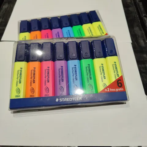 CLEARANCE 2 x Staedtler set of 8 Highlighters