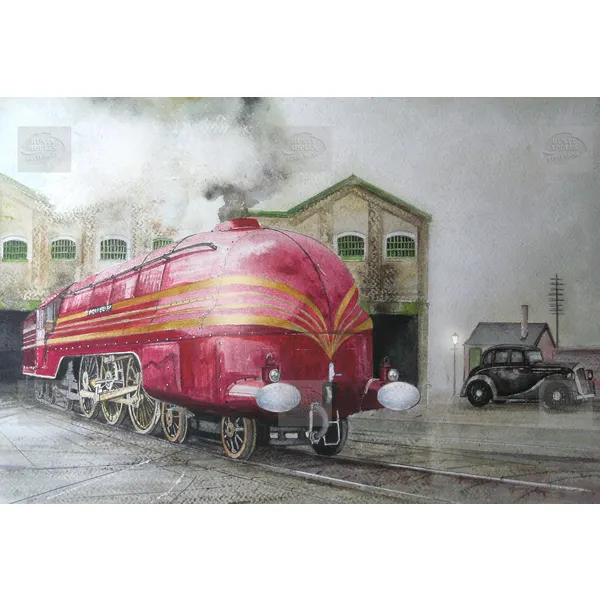  The Duchess of Hamilton Steam Train Metal Wall Art