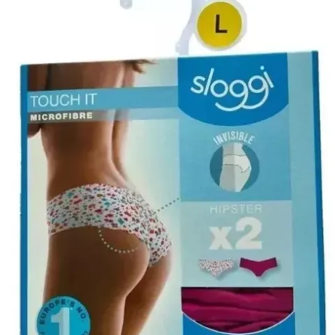 10 Sloggi 2 Pack Invisible Hipsters Size Large