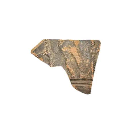 Small Roman Redware Pottery Fragment Depicting Male Figure (£7 UK, £15 International Post)