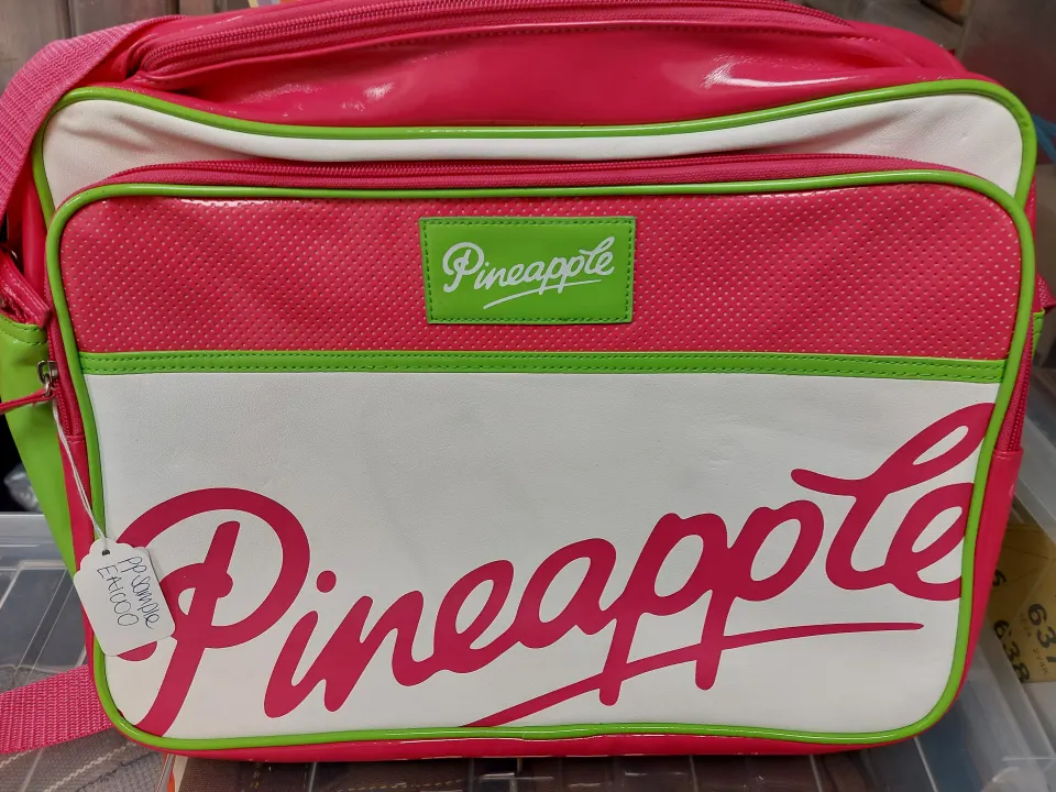 Small Pink Green and White Bag
