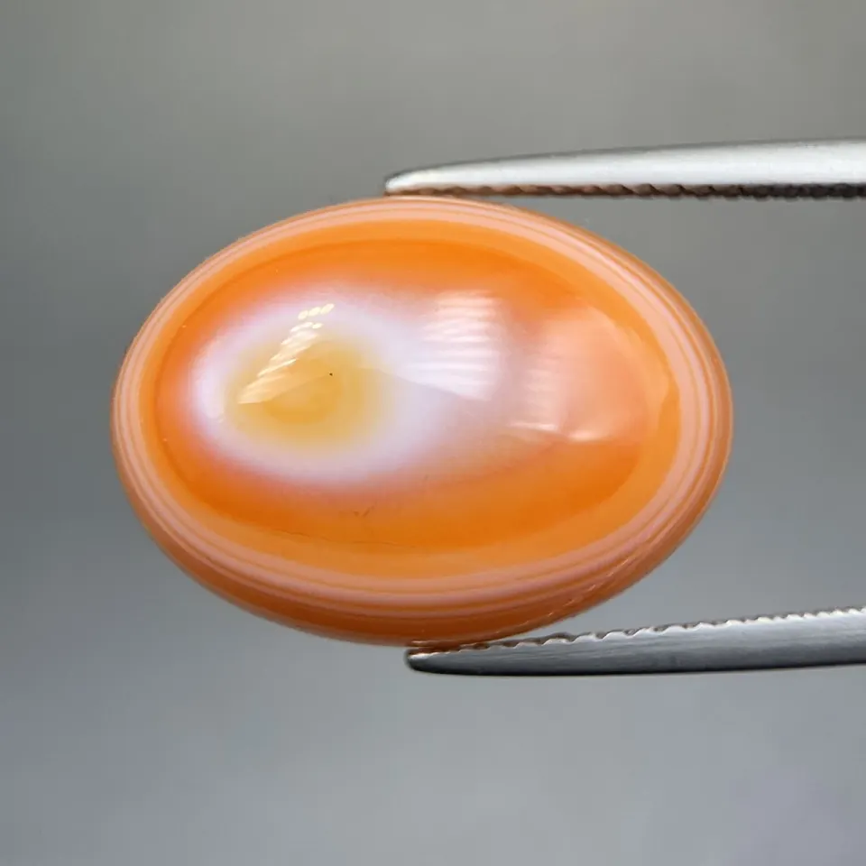 TPK-11, Natural Carnelian Eye Texture Cabochon