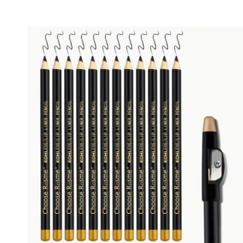 12pcs/set Eyebrow Pencil with Sharpener