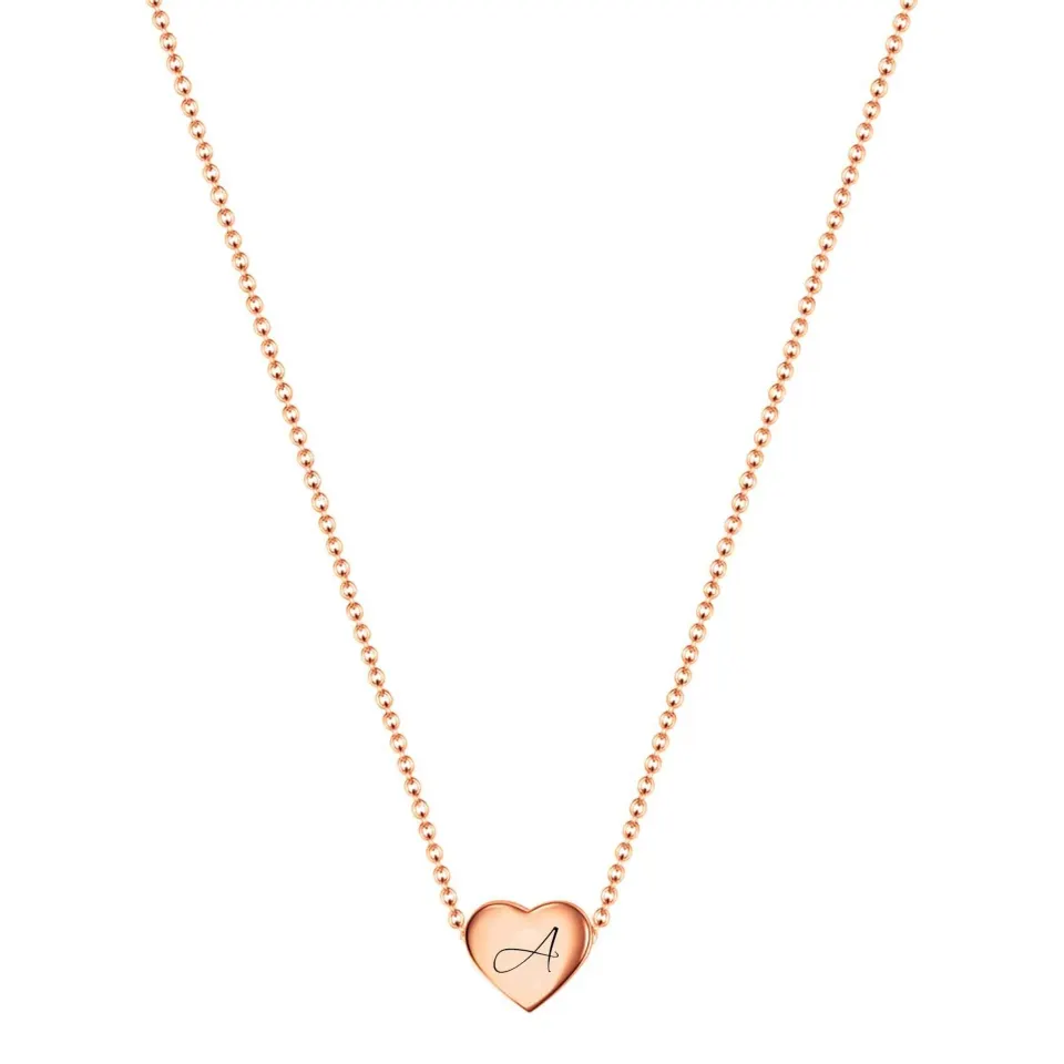 20 X Necklace Ladies Heart Letter RRP £205.80 Lb34