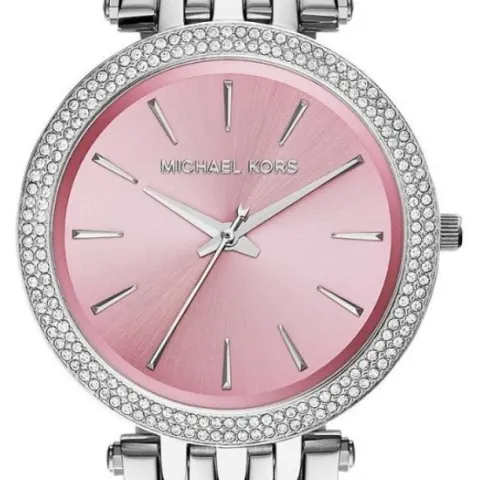 Michael Kors MK3352 Darci Pink & Silver Stainless Steel Ladies Watch