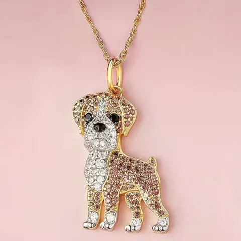 New! Boxer Dog Pendant