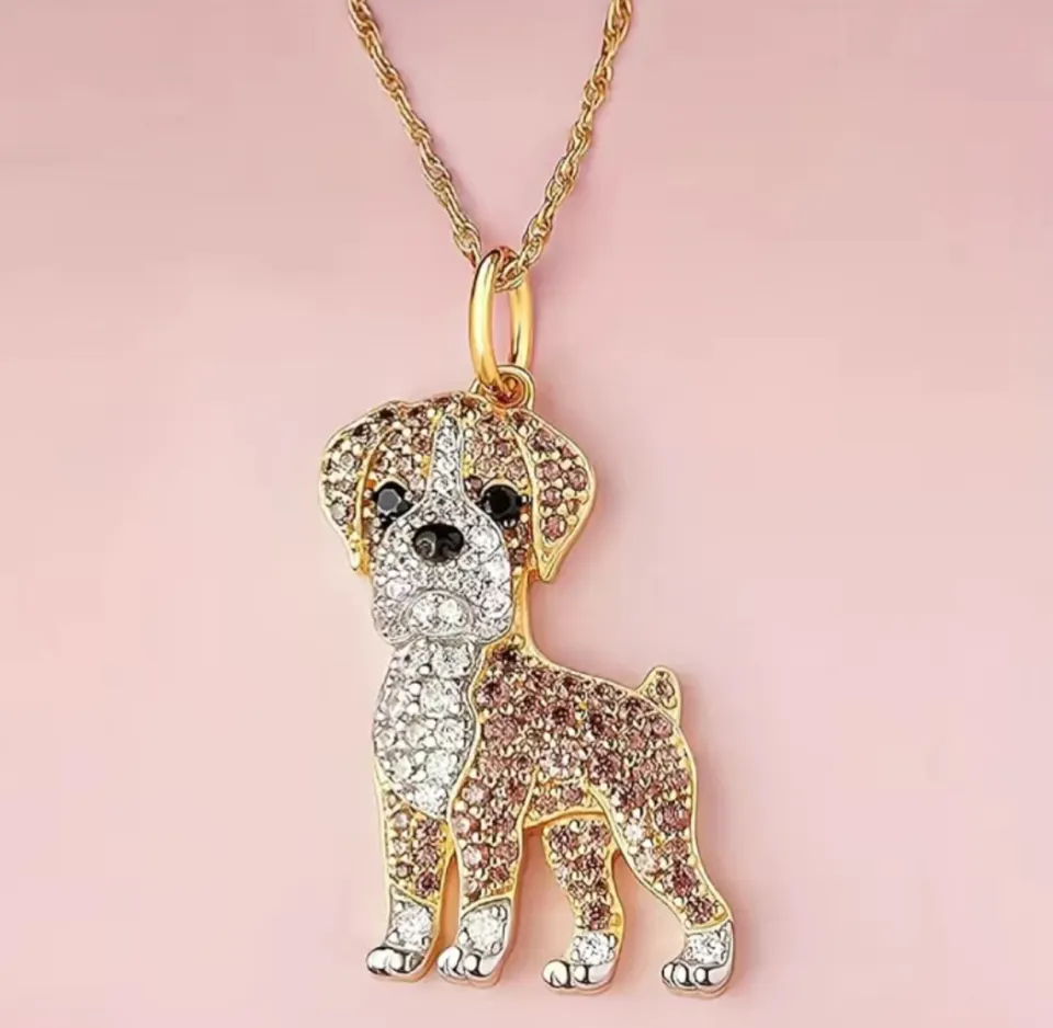 New! Boxer Dog Pendant