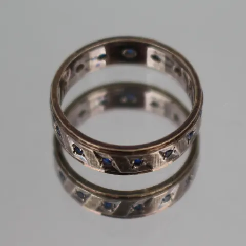Vintage Silver & 9ct Gold Ring