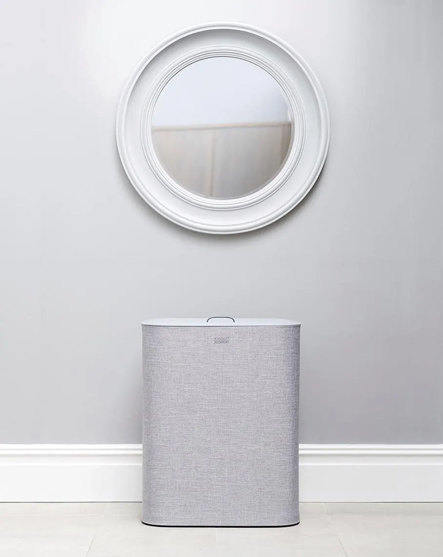 (83/MR1) RRP £100.  Joseph Joseph 90L Laundry Basket Grey.
