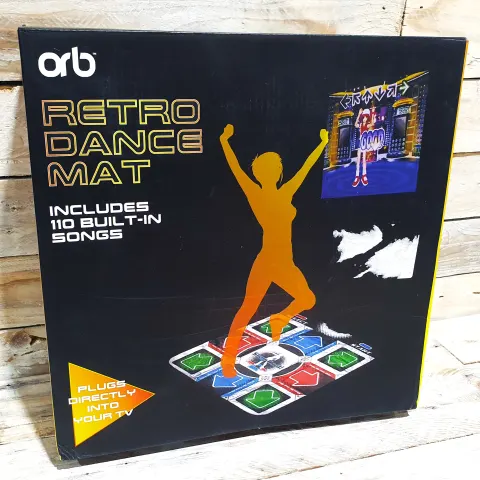 Orb Retro Dance Mat Built in 110 songs & 9 Retro Games Rrp £36