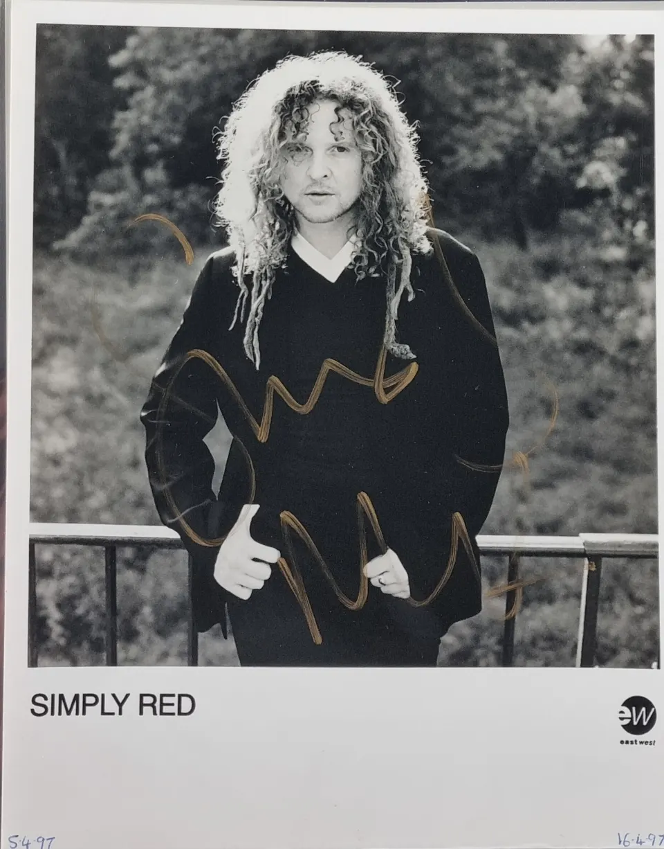 Mick Hucknall Original Signature