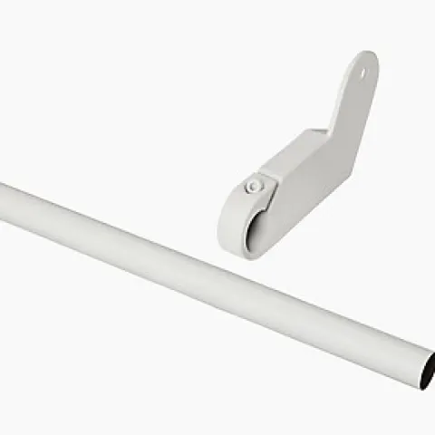 30 x Ikaria White Metal Roof window Curtain pole and brackets (Dia)20mm, Pack of 2 RRP £20.00 ea
