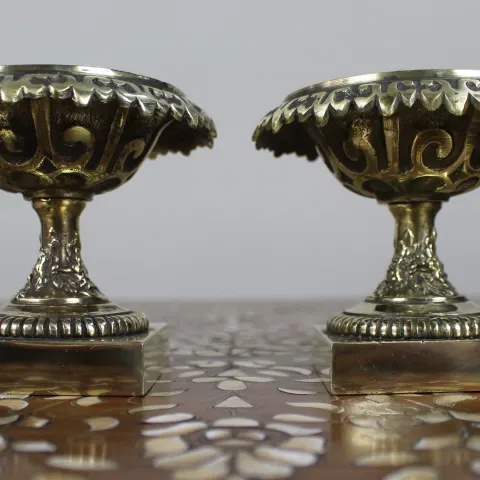 Pair of Grand Tour Style Bronze Urns c.1900