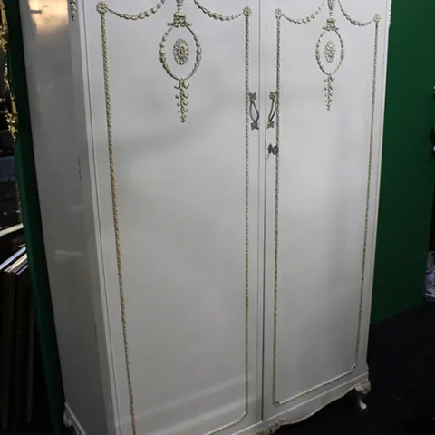 Vintage Olympus Cream Double Wardrobe