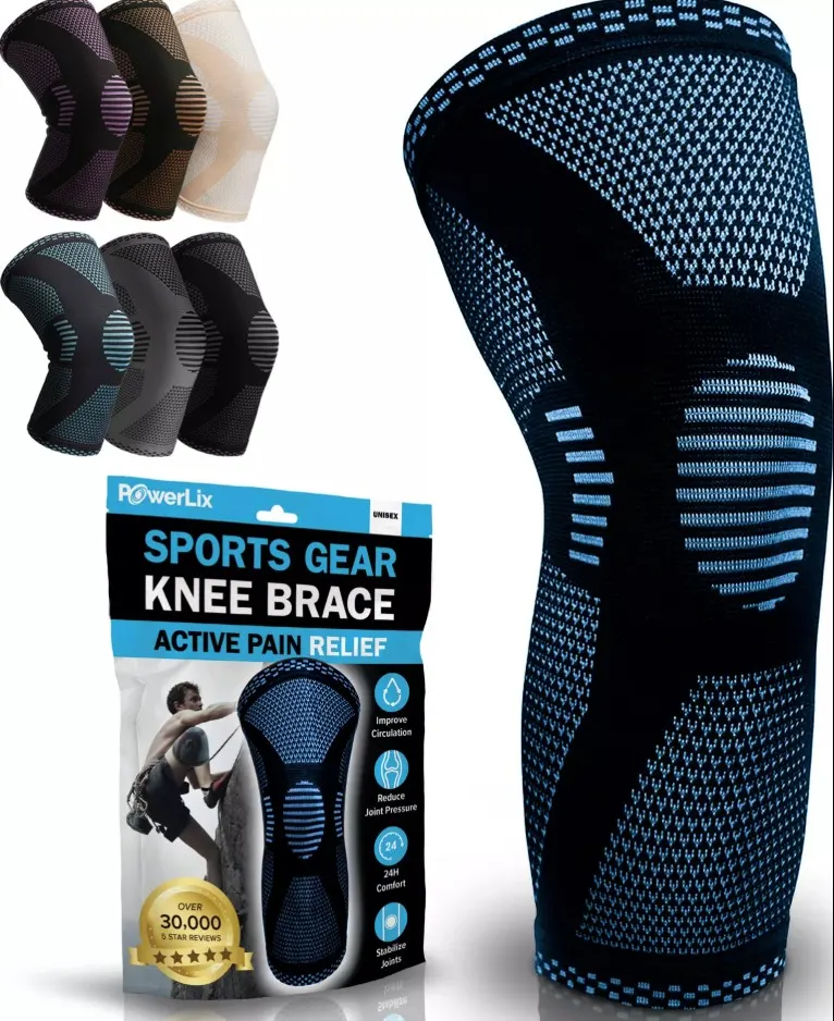 12 x Knee Compression Sleeve - Best Knee Brace for Knee Pain Lb41 sku-4236