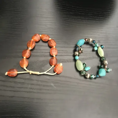 Summer Beaded Bracelets x 2