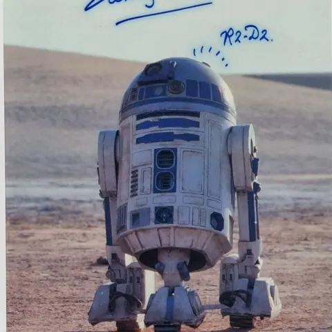 Kenny Baker (R2-D2) Original Signature