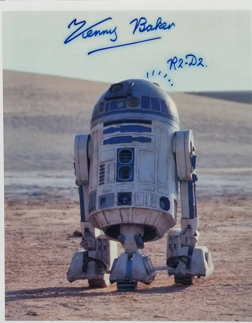 Kenny Baker (R2-D2) Original Signature