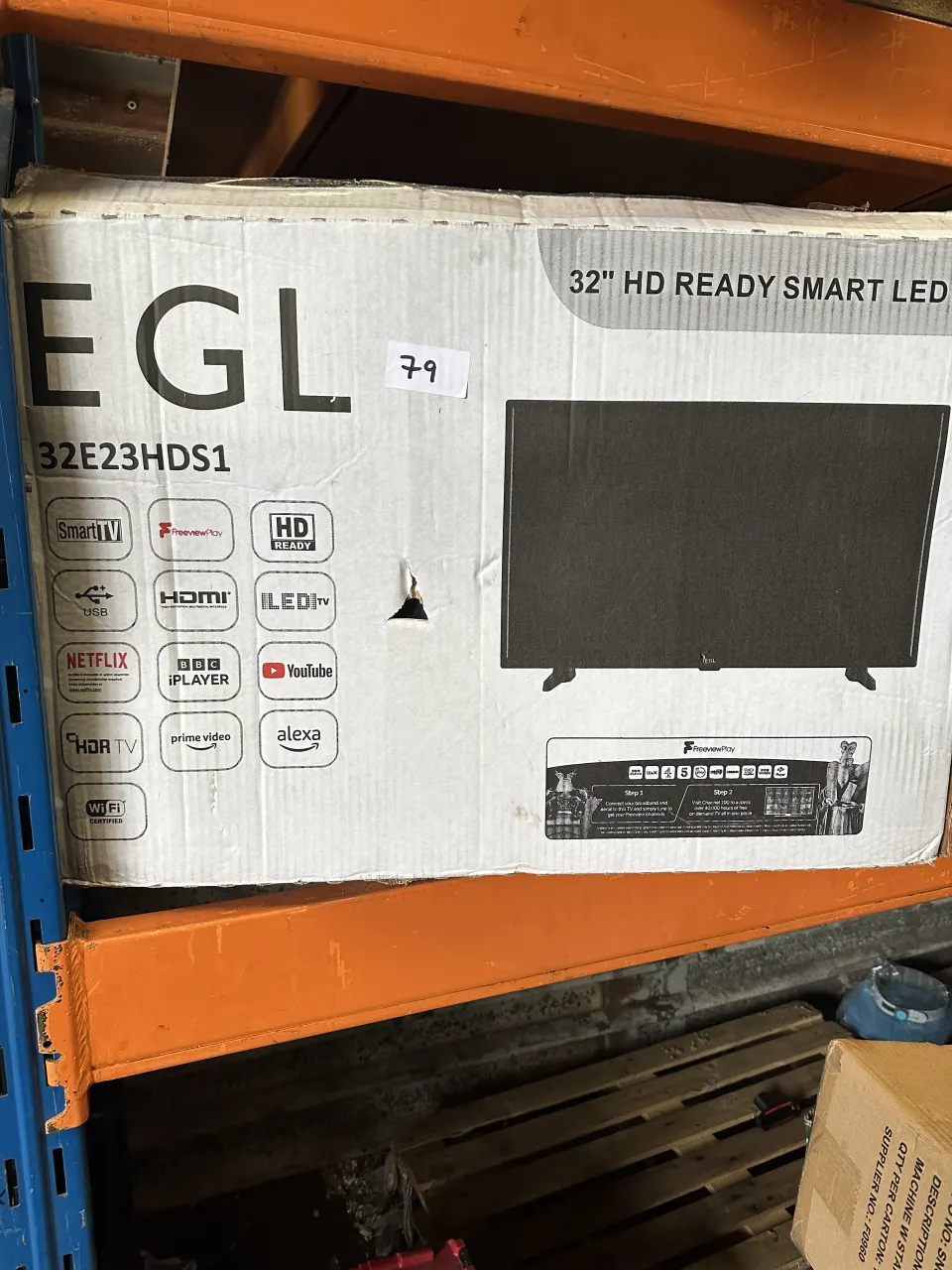 EGL HD READY SMART LED TV 32". RRP £200 - GRADE U