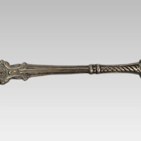 Antique Continental 830 Silver Pierced Pastry Server c.1890
