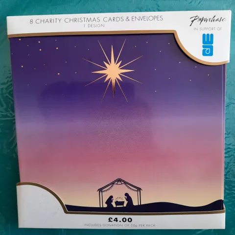 Christmas cards - 24 packs RRP £96.  8 cards in each pack