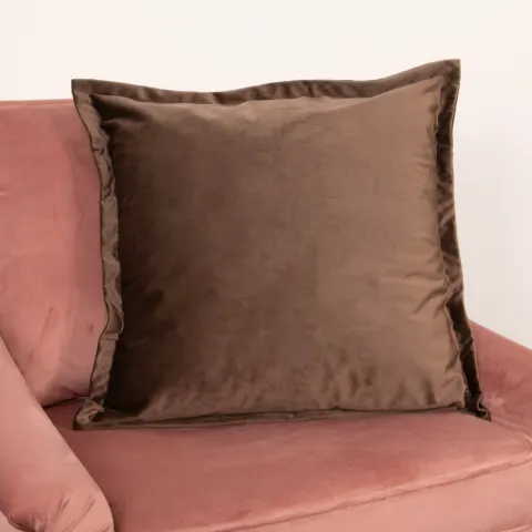 Brown Velvet Cushion RRP - £40