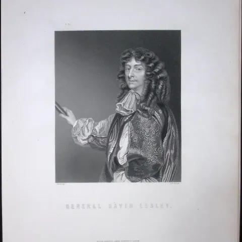 General David Lesley Scotland 1873 Antique 152 Years-Old Engraving-42
