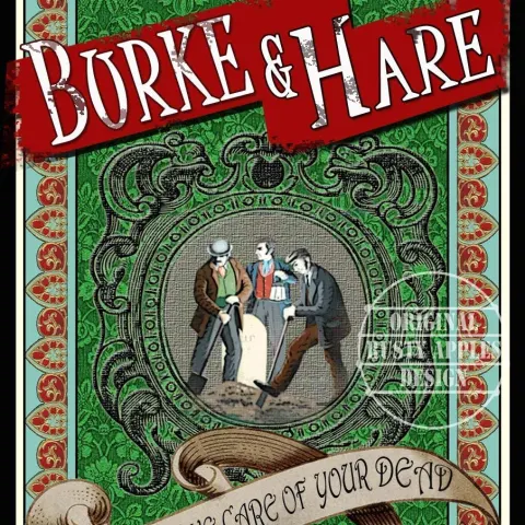Burke & Hare Undertaking Services Victorian  Large Metal Wall Art
