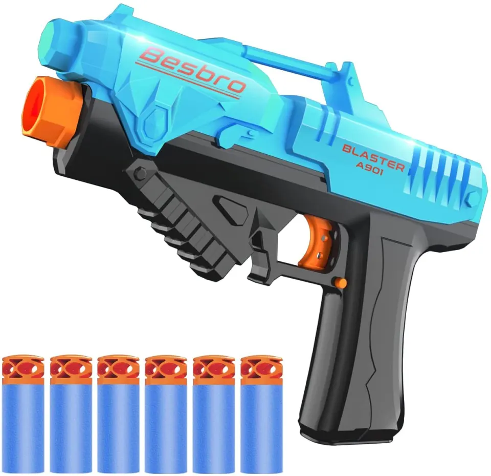 Besbro Toy Blaster Dart Gun with Foam Darts L17