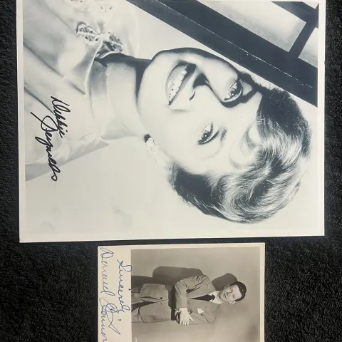 Debbie Reynolds & Donald O'Connor Signed